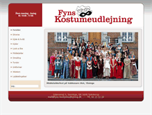 Tablet Screenshot of fyns-kostumeudlejning.dk